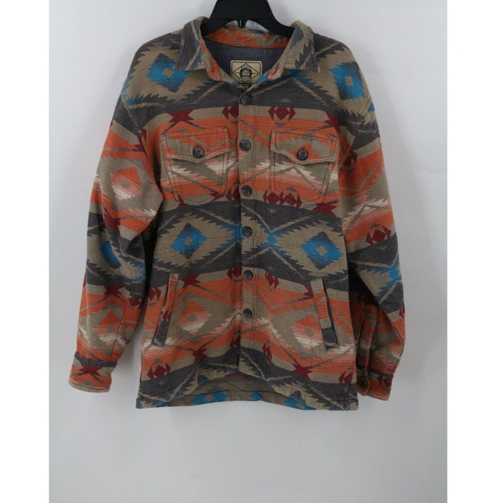 Farthest Point by Scully Heavy Shirt Jacket Shacket Men Large Aztec Southwestern